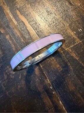 Talbots Lavender Enamel Hinged Bracelet